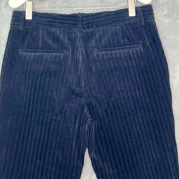 NWT Authentic Red Valentino Velvet Corduroy Navy Boot Cut Pants Sz 40 US 12 - Picture 5 of 16